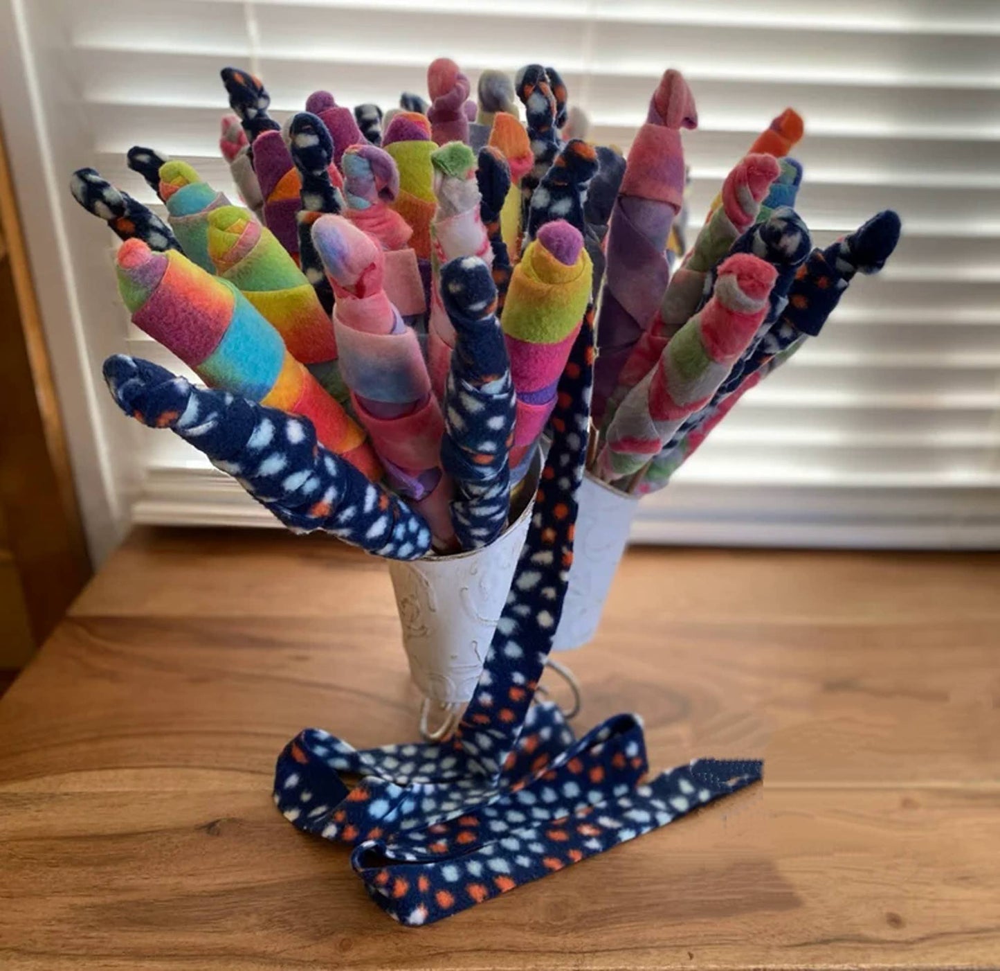 Cat Tail on a Stick - Interactive Handmade Cat Toy