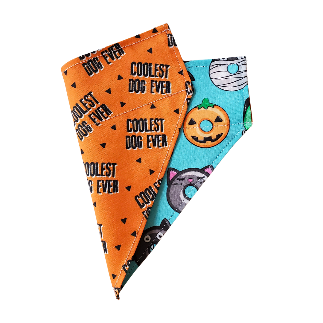 Halloween Donut - Reversible Dog Collar Bandana