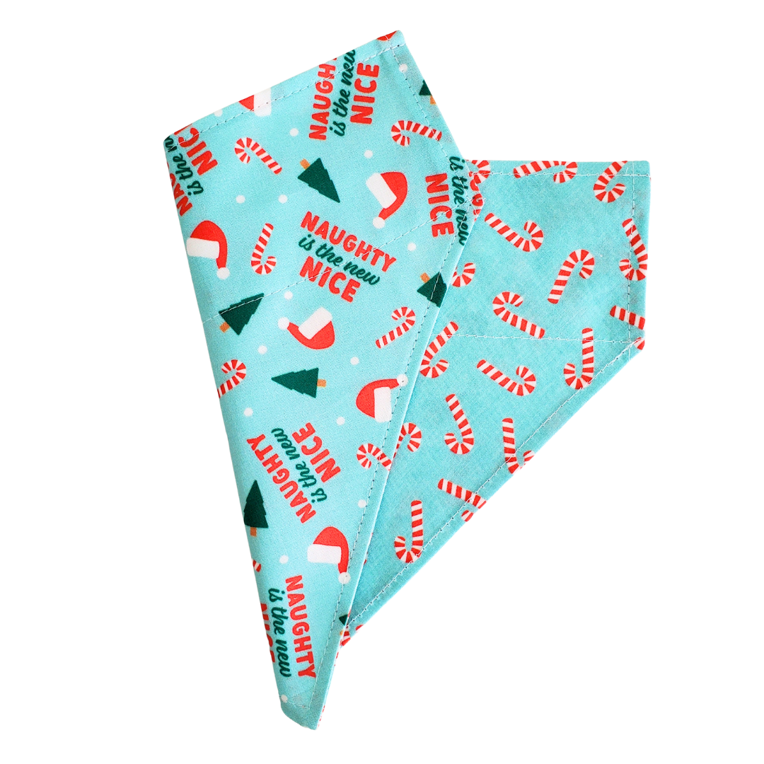 Naughty is the New Nice - Reversible Dog Collar Bandana
