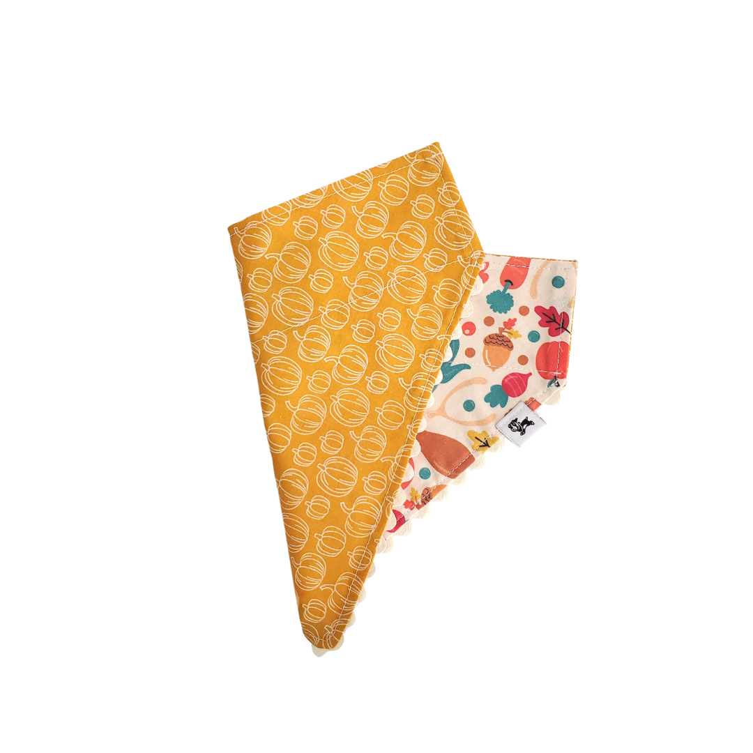 Thanksgiving Food - Reversible Dog Collar Bandana