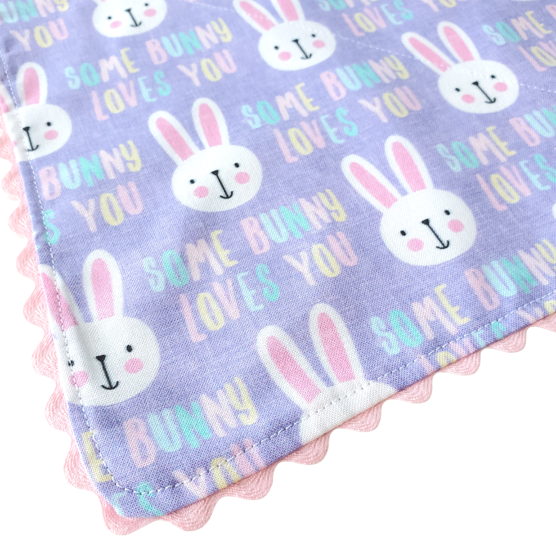 Some Bunny Loves You - Reversible Dog Collar Bandana