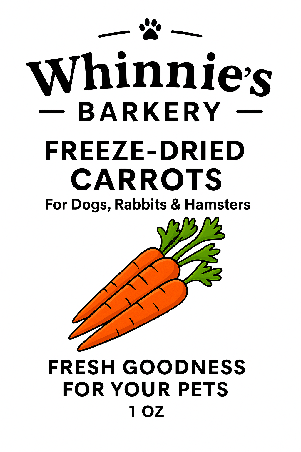 Freeze-Dried Carrots