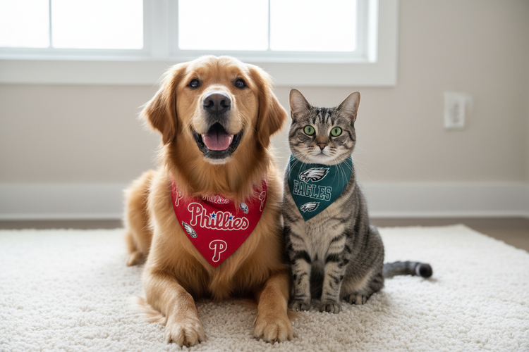 Philadelphia Sports Pet Bandanas and Collars