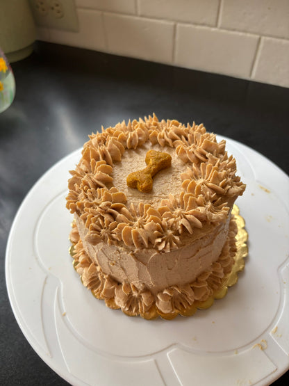 Custom Pup Birthday Two-tiered Celebration Cakes!