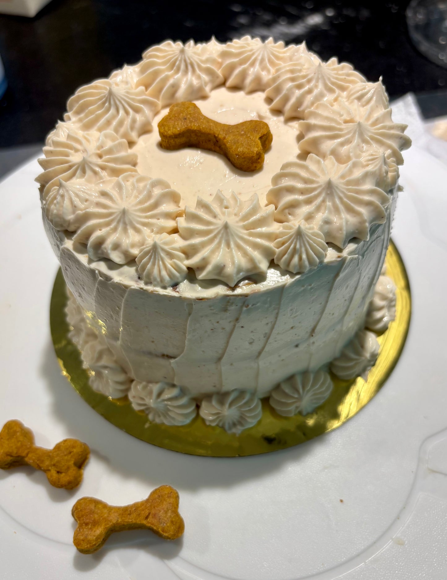 Custom Gender Reveal two-tiered Pup-cakes