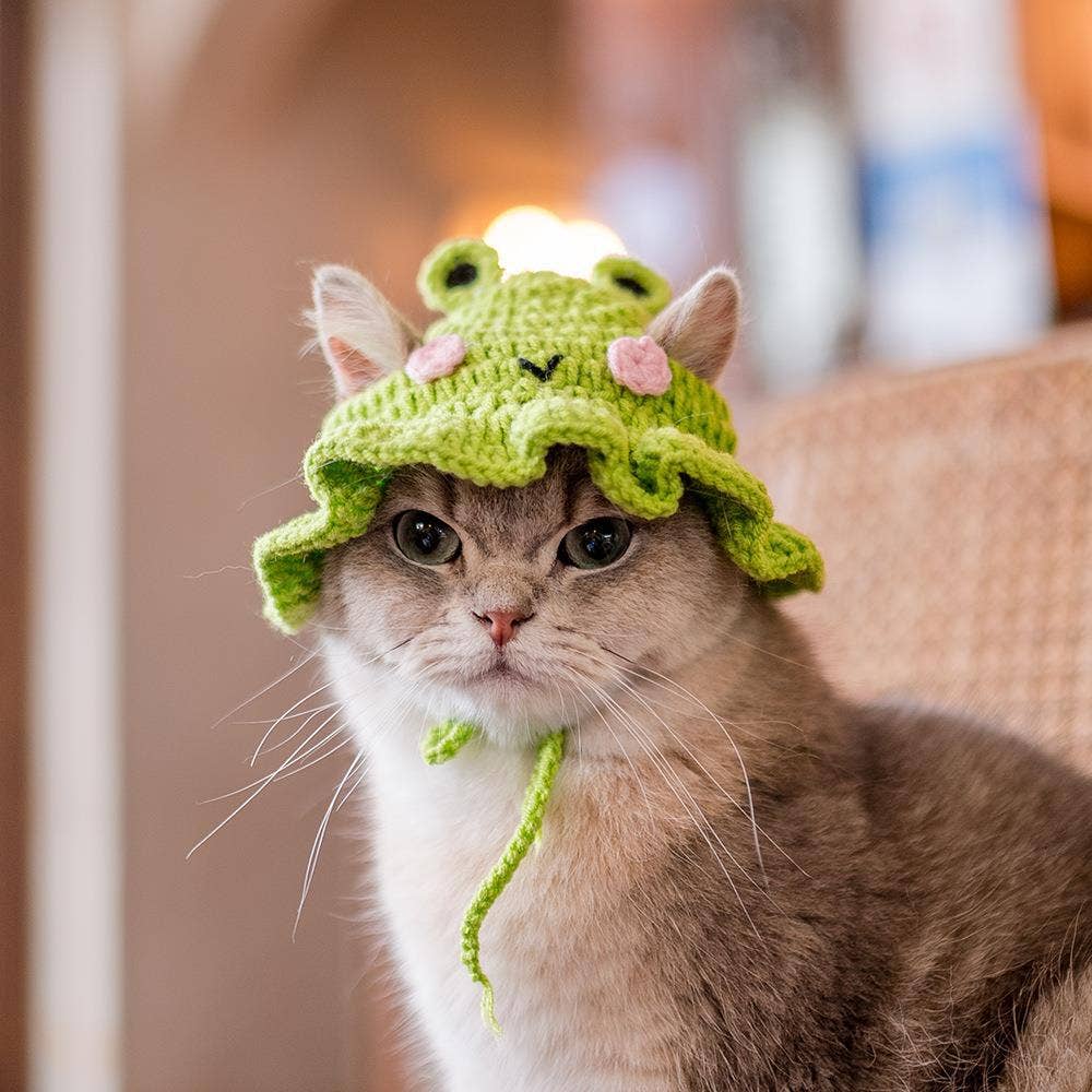 Super Cute Knitted Pet Hat for Small Dogs and Cats