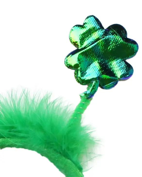 St. Patrick's Day Shamrock Dog Headband