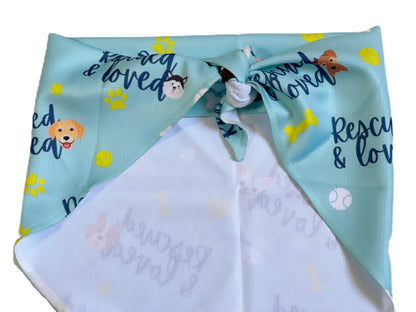 Rescue Pups Mesh Cooling Dog Bandana