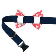 Pink Hearts Pet Bowtie For Valentine'S Day
