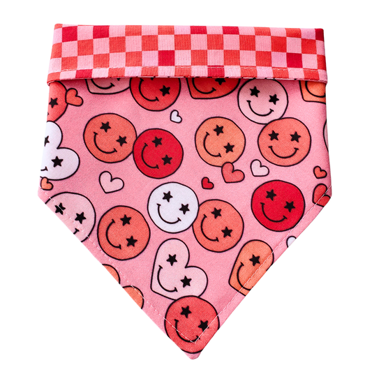 Happy Valentine - Reversible Dog Collar Bandana