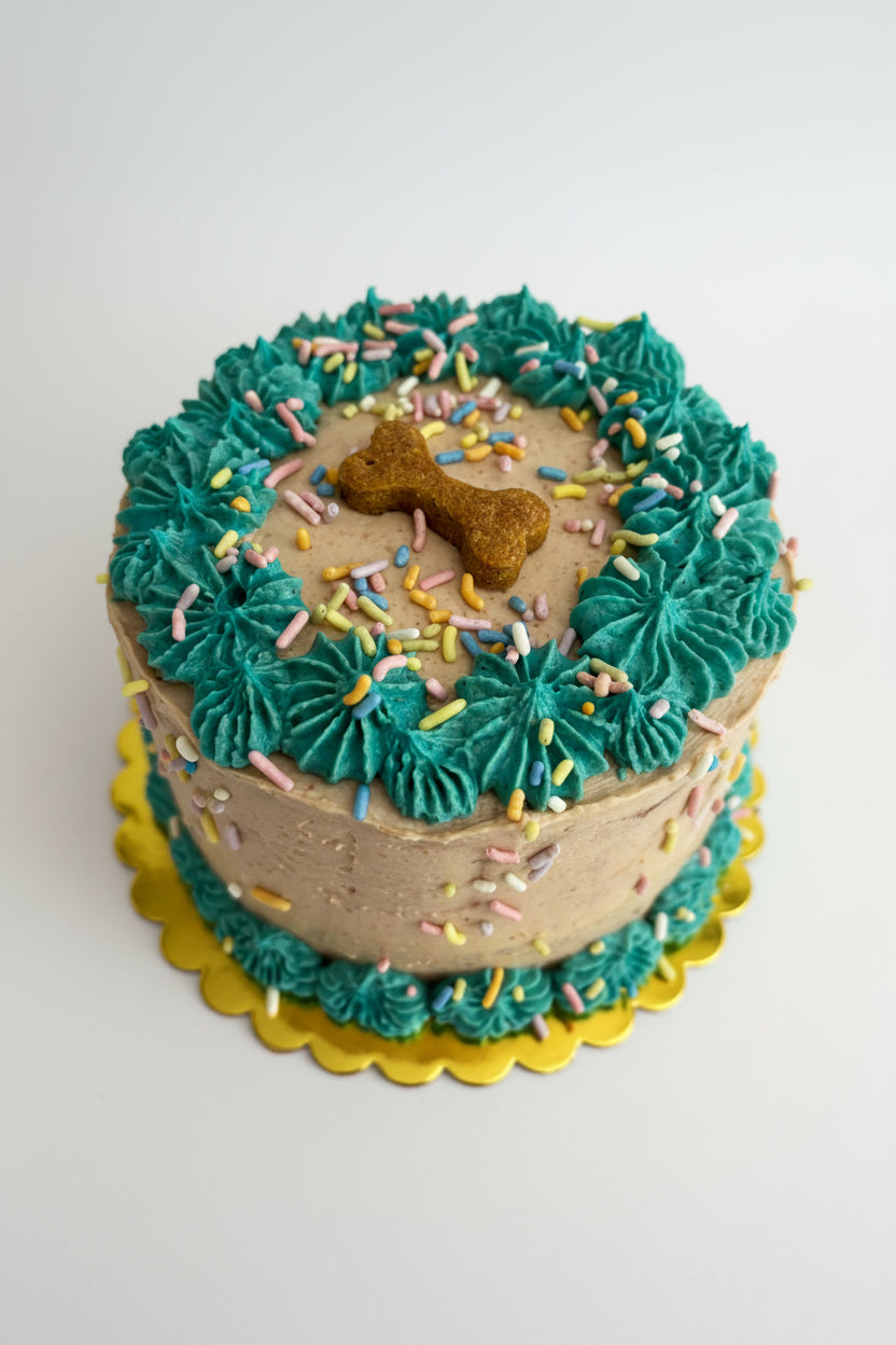 Custom Pup Birthday Two-tiered Celebration Cakes!