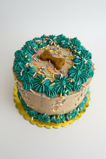 Custom Pup Birthday Two-tiered Celebration Cakes!