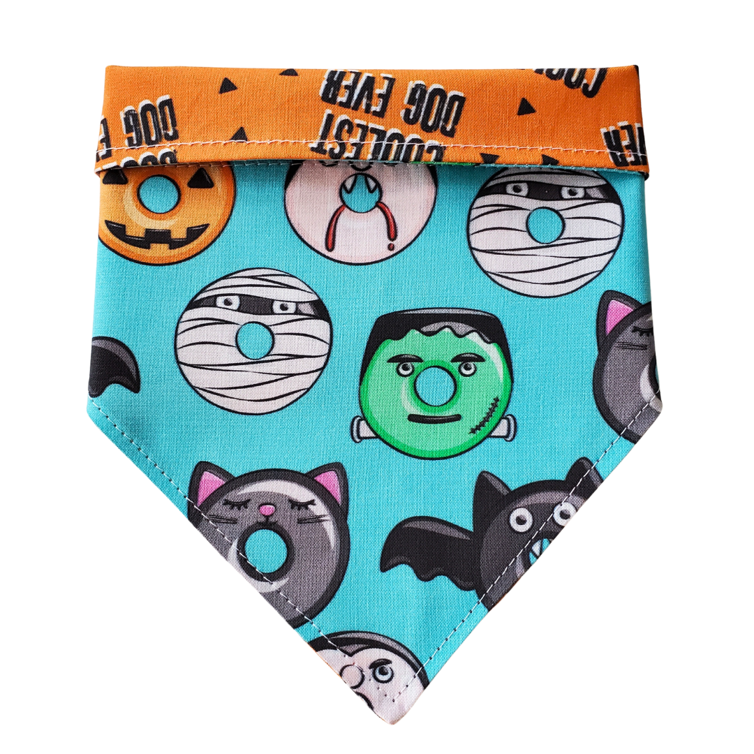 Halloween Donut - Reversible Dog Collar Bandana