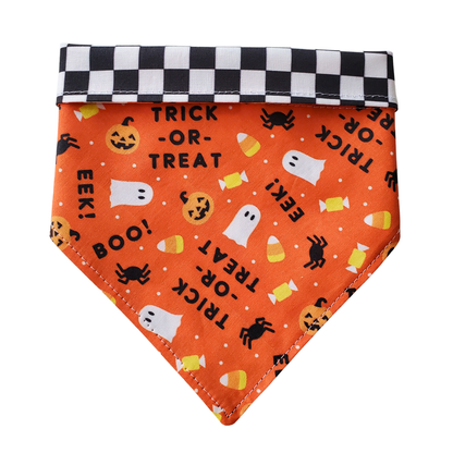 Trick-or-Treat - Reversible Dog Collar Bandana