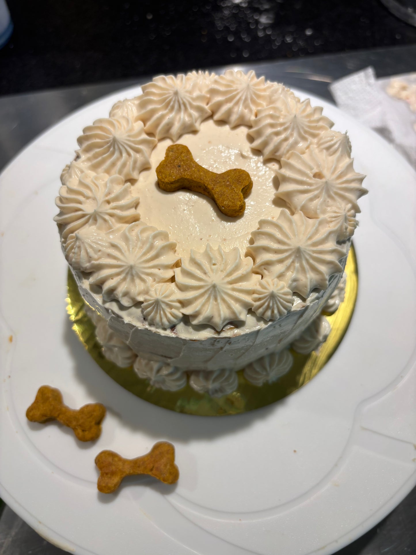 Custom Pup Birthday Two-tiered Celebration Cakes!