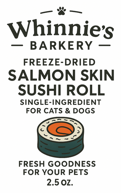 Freeze-Dried Norwegian Salmon Skin Sushi Roll