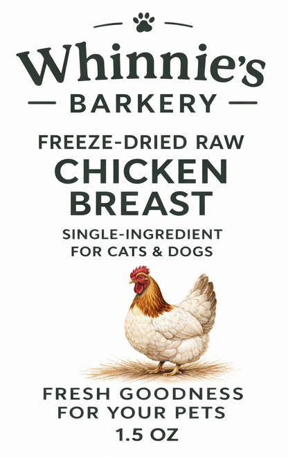 Freeze-Dried Raw Chicken Breast for Dogs & Cats