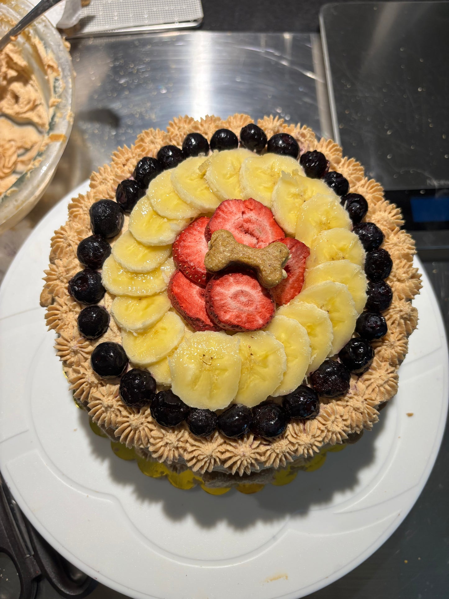 Custom Pup Birthday Two-tiered Celebration Cakes!