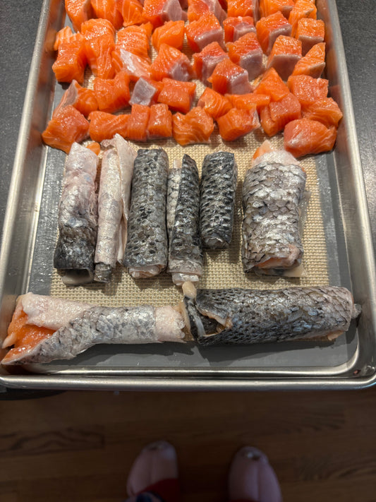 Freeze-Dried Norwegian Salmon Skin Sushi Roll