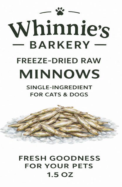 Freeze-Dried Raw North American Minnows for Cats & Dogs