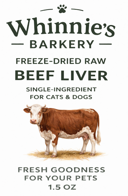 Freeze-Dried Raw Beef Liver for Cats & Dogs