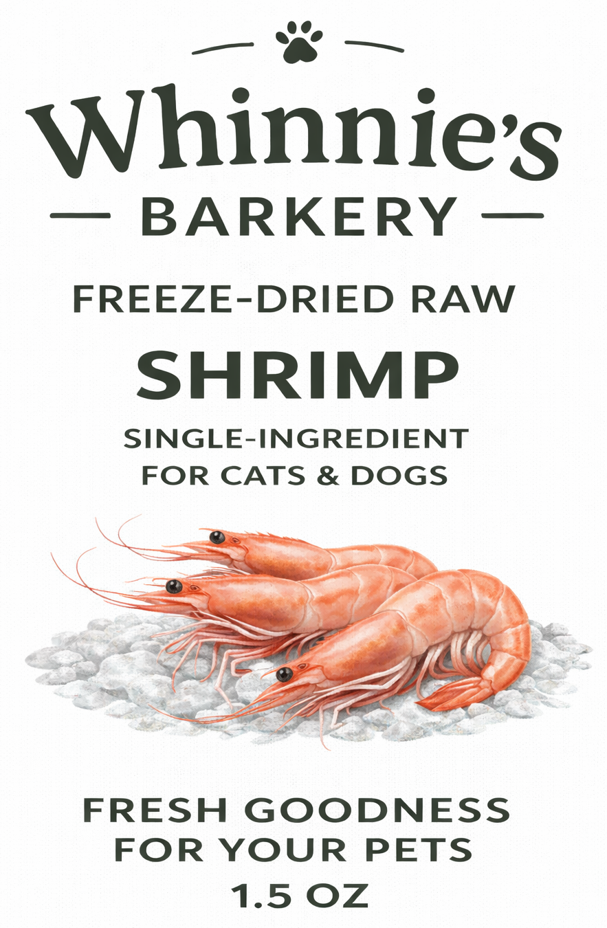 Freeze-Dried Large Shrimp for Cats & Dogs