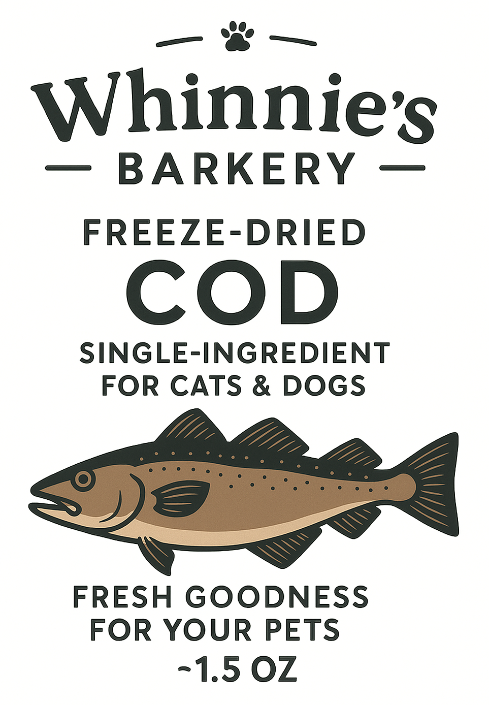 Freeze-Dried Atlantic Cod
