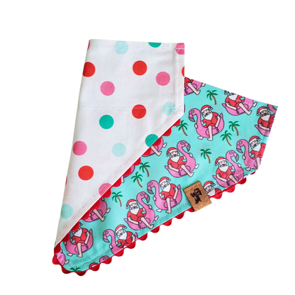 Vacation Santa - Reversible Dog Collar Bandana