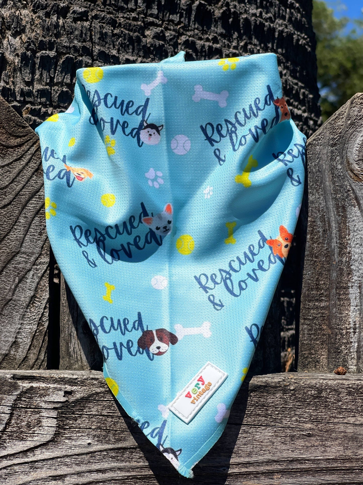Rescue Pups Mesh Cooling Dog Bandana