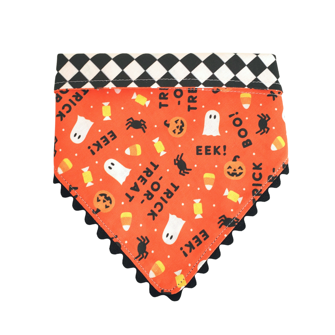 Trick-or-Treat - Reversible Dog Collar Bandana